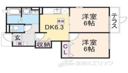 ミニョンストリート１間取り図面