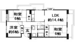 奈良青山一丁目団地０５号棟間取り図面
