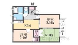 葛城ｇａｒｄｅｎｓＣ間取り図面