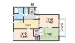 葛城ｇａｒｄｅｎｓＣ間取り図面