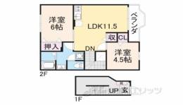 プロムナード１間取り図面