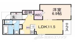 クレメント近江八幡Ｃ間取り図面