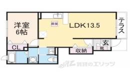 メゾンズタカマツＢ間取り図面