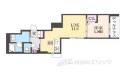 ＳＨＡ　ＭＡＩＳＯＮ　御所ＷＥＳＴ間取り図面