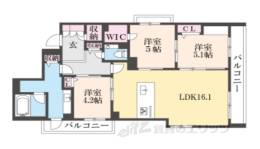 ＳＨＡ　ＭＡＩＳＯＮ　御所ＷＥＳＴ間取り図面