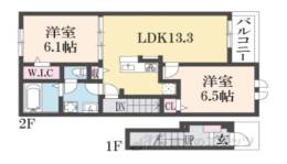 エレガンス　ハネカ間取り図面