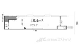 一乗寺里ノ前町店舗間取り図面