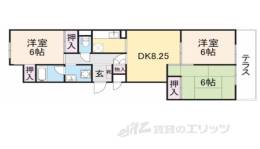 エクセルハイツ第二学園前間取り図面