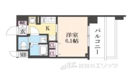 プレサンス京都室町通紫水間取り図面