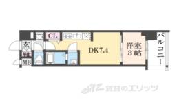 プレサンス京都室町通紫水間取り図面