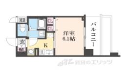 プレサンス京都室町通紫水間取り図面