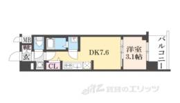 プレサンス京都室町通紫水間取り図面