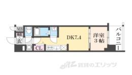 プレサンス京都室町通紫水間取り図面