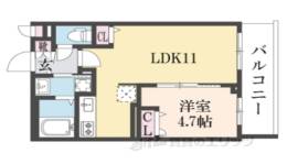 グランカーサ京都駅前間取り図面
