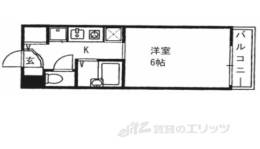 ボー・アルブル枚方長尾２間取り図面