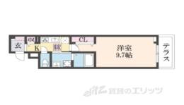 セレーノ東生駒Ｃ間取り図面