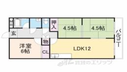 ラ・カーサ東生駒間取り図面