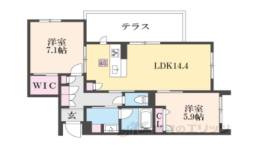 シャーメゾン森南間取り図面