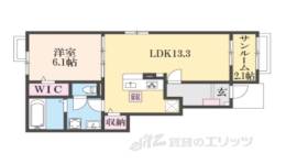 トムズガーデン園部１間取り図面