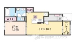トムズガーデン園部２間取り図面