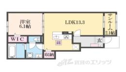 トムズガーデン園部２間取り図面