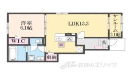 トムズガーデン園部２間取り図面