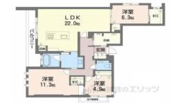 リシェス御所南間取り図面