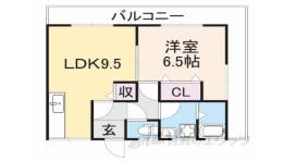 MAYUMIハイツ10番館指月間取り図面
