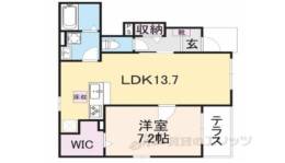 モン　ソレイユ１間取り図面