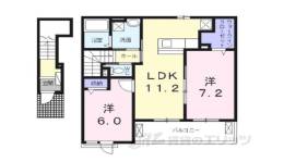 モン　ソレイユ１間取り図面