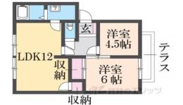 オリエントヴィラ南彦根3間取り図面