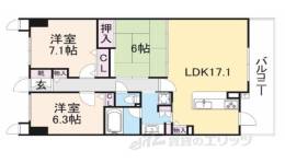 エステムコート香里園間取り図面
