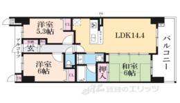 エステムコート香里園間取り図面
