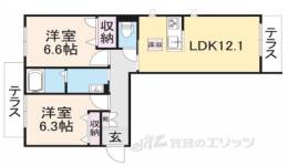 シャーメゾンＦＵＪＩＭＯＴＯ間取り図面