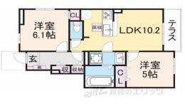 アンジュヴェール２間取り図面