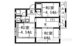 西大和片岡台団地１号棟間取り図面