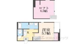 ハーモニーテラス淀下津町２間取り図面