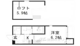 ハーモニーテラス淀下津町２間取り図面