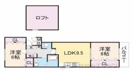 バートンハウス西大寺北町間取り図面