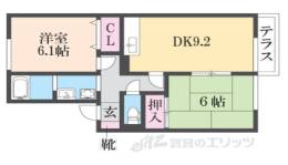 セジュール三笠Ｂ棟間取り図面