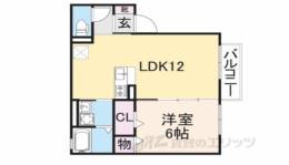 コージーコート八木　Ｄ棟間取り図面