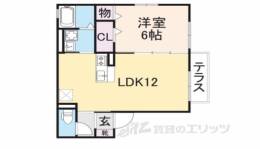 コージーコート八木　Ｄ棟間取り図面