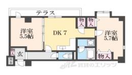ダイアパレス西大路御池間取り図面