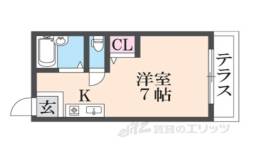 レオハイム津田1間取り図面