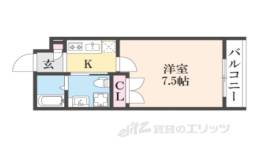 THE GARNET SUITE RESIDENCE西院１間取り図面