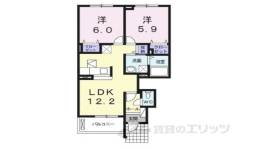 クレールヴィラ間取り図面