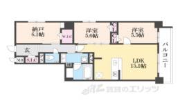 クオリア京都東山間取り図面