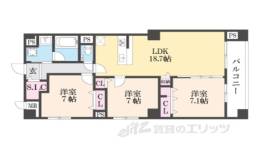 クオリア京都東山間取り図面