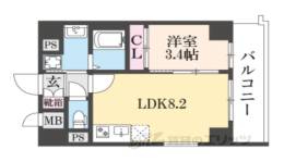 ソルテラス嵯峨嵐山間取り図面