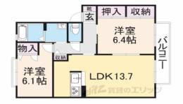 サンハイツ旭Ｂ間取り図面